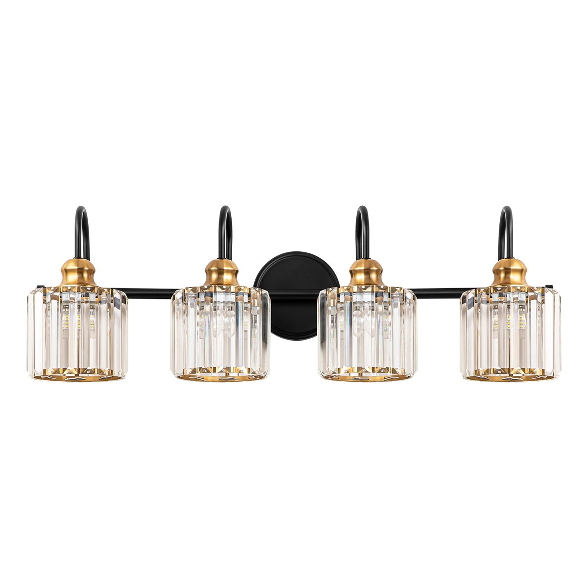 Chrome/ Black/ Gold Modern Over Mirror Crystal Bathroom Restroom Wall Lighting Fixtures Bath Lights Vanity Light