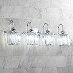 Chrome/ Black/ Gold Modern Over Mirror Crystal Bathroom Restroom Wall Lighting Fixtures Bath Lights Vanity Light