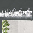 Chrome/ Black/ Gold Modern Over Mirror Crystal Bathroom Restroom Wall Lighting Fixtures Bath Lights Vanity Light