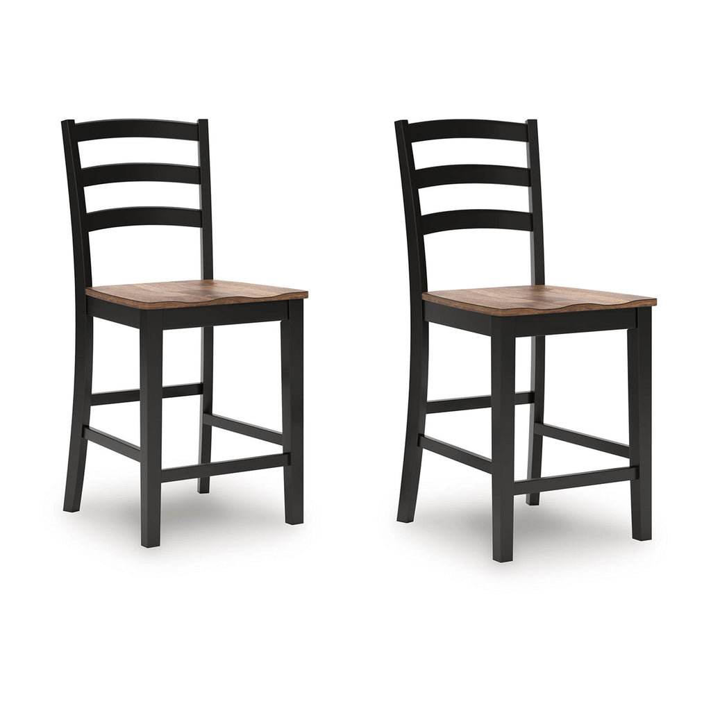 Wildenauer Counter Height Stool - Brown/Black - (D634-124)