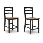 Wildenauer Counter Height Stool - Brown/Black - (D634-124)