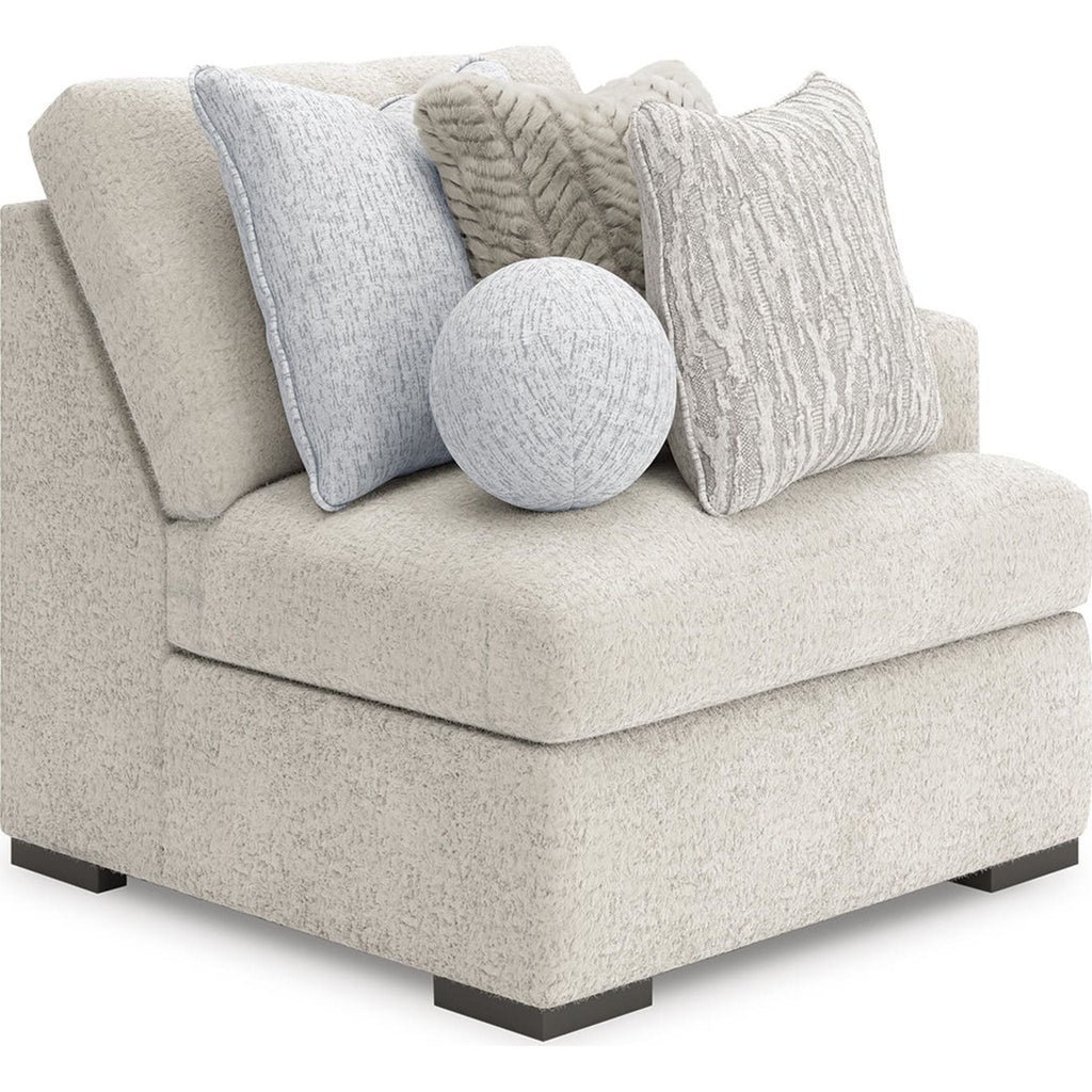 Cuddle Plush 8 Piece Modular Sectional with Ottomans - Arctic