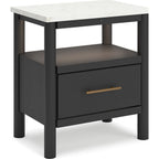 Cadmori 6 Piece Full Platform Bedroom - Black/White