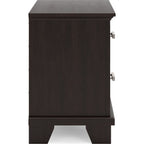 Covetown 6 Piece Twin Panel Bedroom - Dark Brown