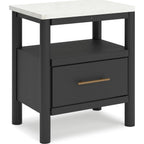 Cadmori 6 Piece Full Platform Bedroom - Black/White