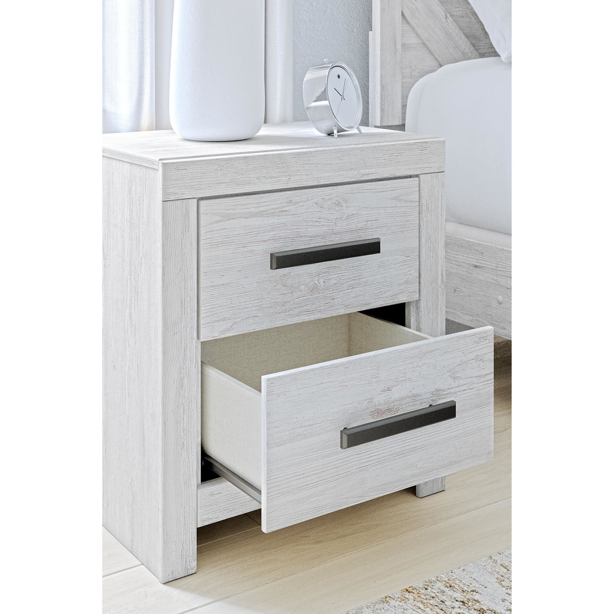 Cayboni 6 Piece Full Panel Bedroom - Whitewash