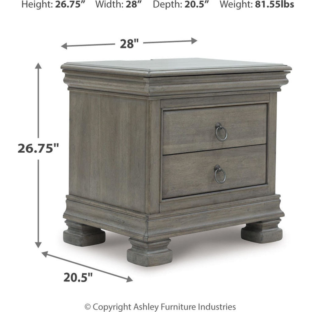 Lexorne 6 Piece Queen Sleigh Bedroom - Gray