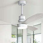 48 and 52 Integrated LED Ceiling Fan with Light and Remote, Reversible DC Motor