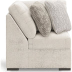 Cuddle Plush 8 Piece Modular Sectional with Ottomans - Arctic