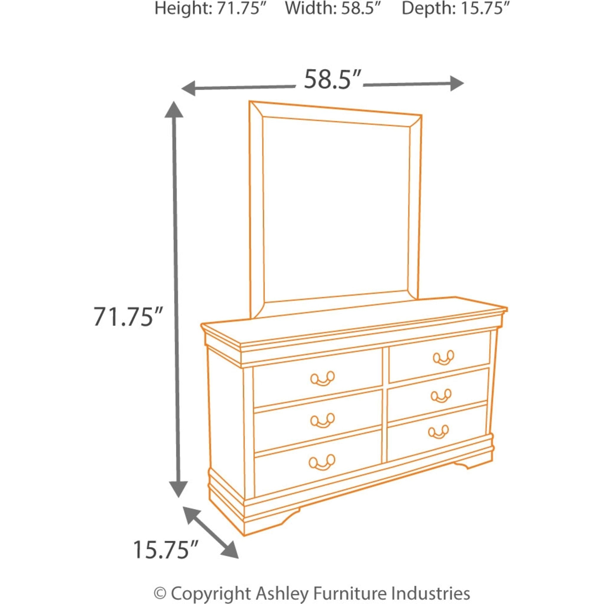Alisdair 5 Piece King Sleigh Bedroom - Dark Brown