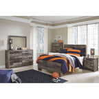 Derekson Panel Bed - Multi Gray
