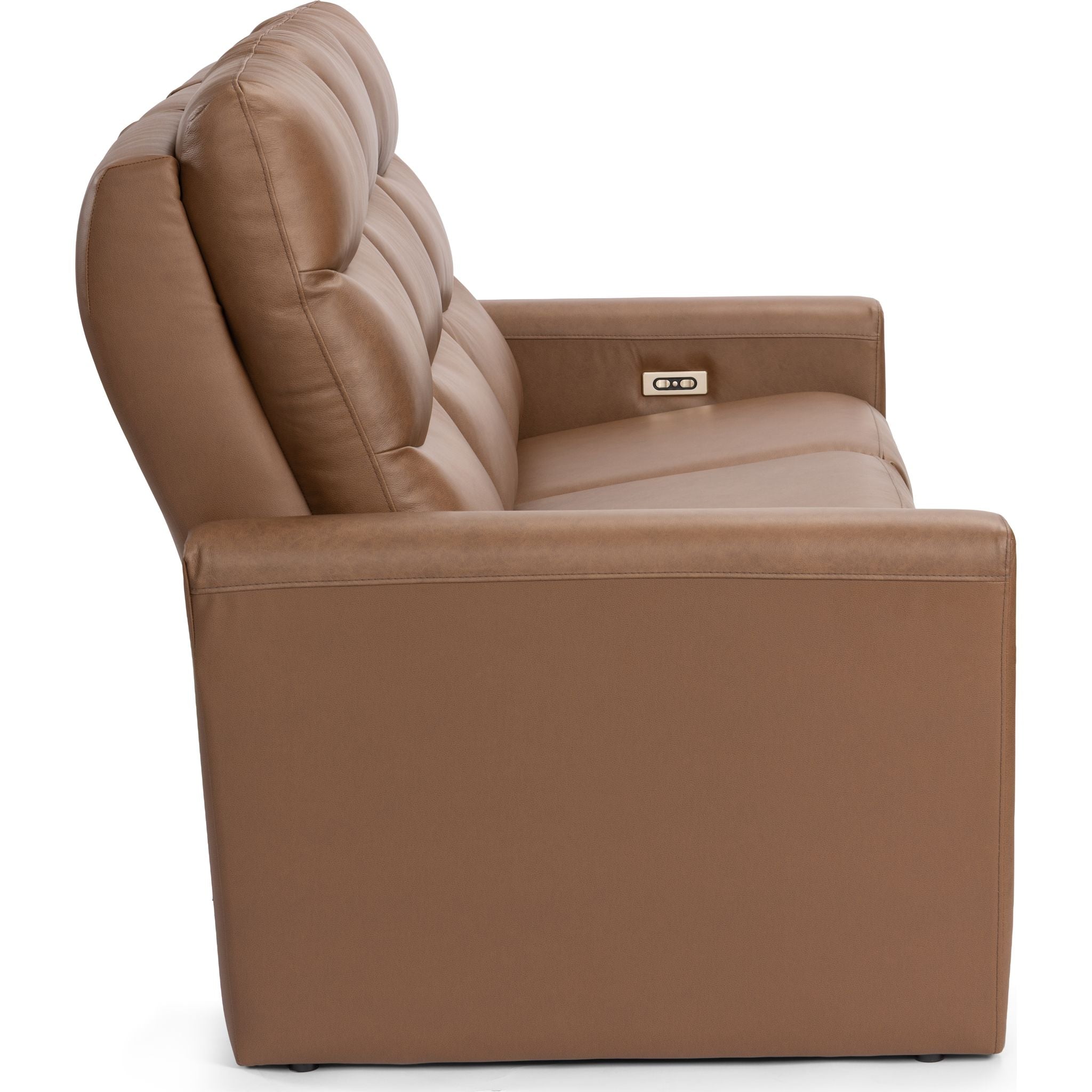 Valmont Power Reclining Sofa With Power Headrest - Verona Russet