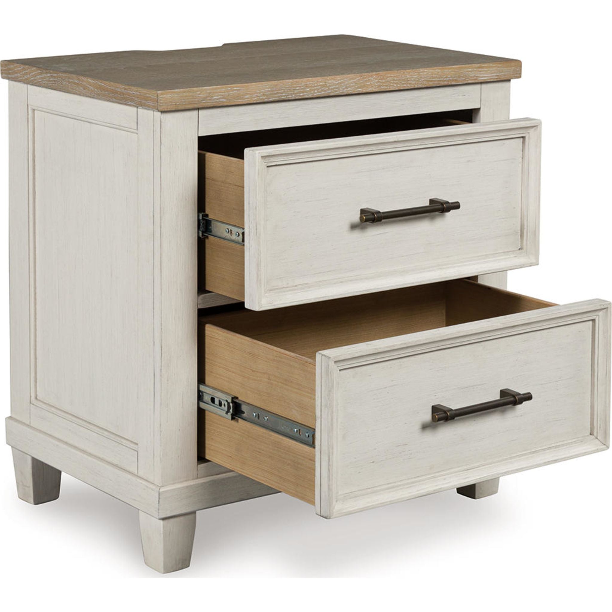 Shaybrock Nightstand - Antique White/Brown