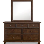 Danabrin Dresser and Mirror - Brown