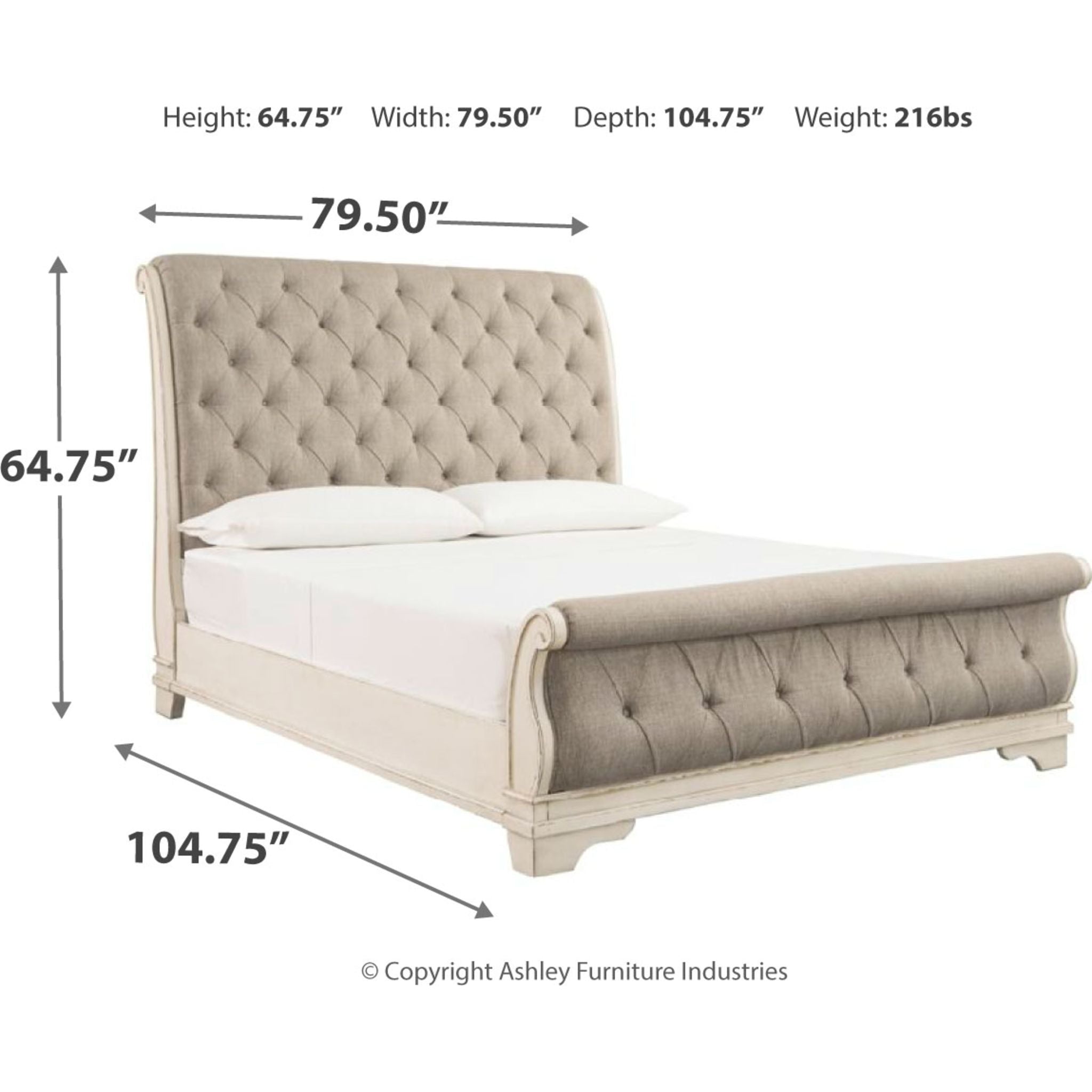 Realyn Sleigh Bed