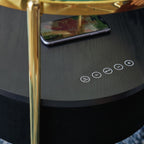 Nedman Accent Table with Speaker - Black/Gold Finish