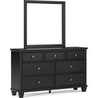 Lanolee 6 Piece Panel Bedroom - Black