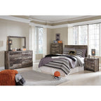 Derekson Panel Headboard - Multi Gray