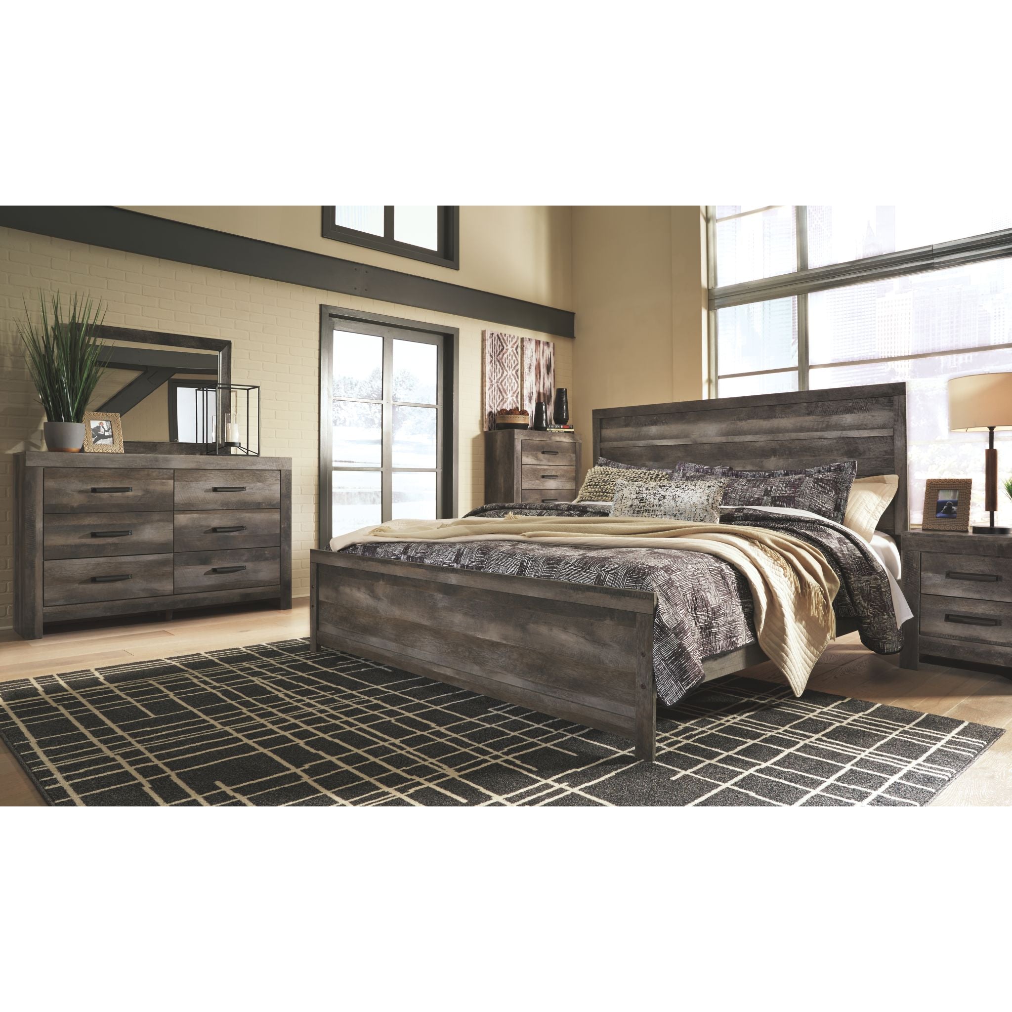 Wynnlow Panel Bed - Gray
