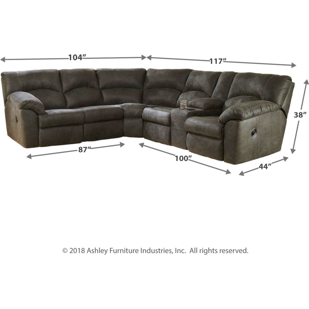 Tambo 2 Piece Reclining Sectional