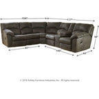 Tambo 2 Piece Reclining Sectional