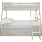 Robbinsdale Twin/Full Bunk Bed with Storage - Antique White
