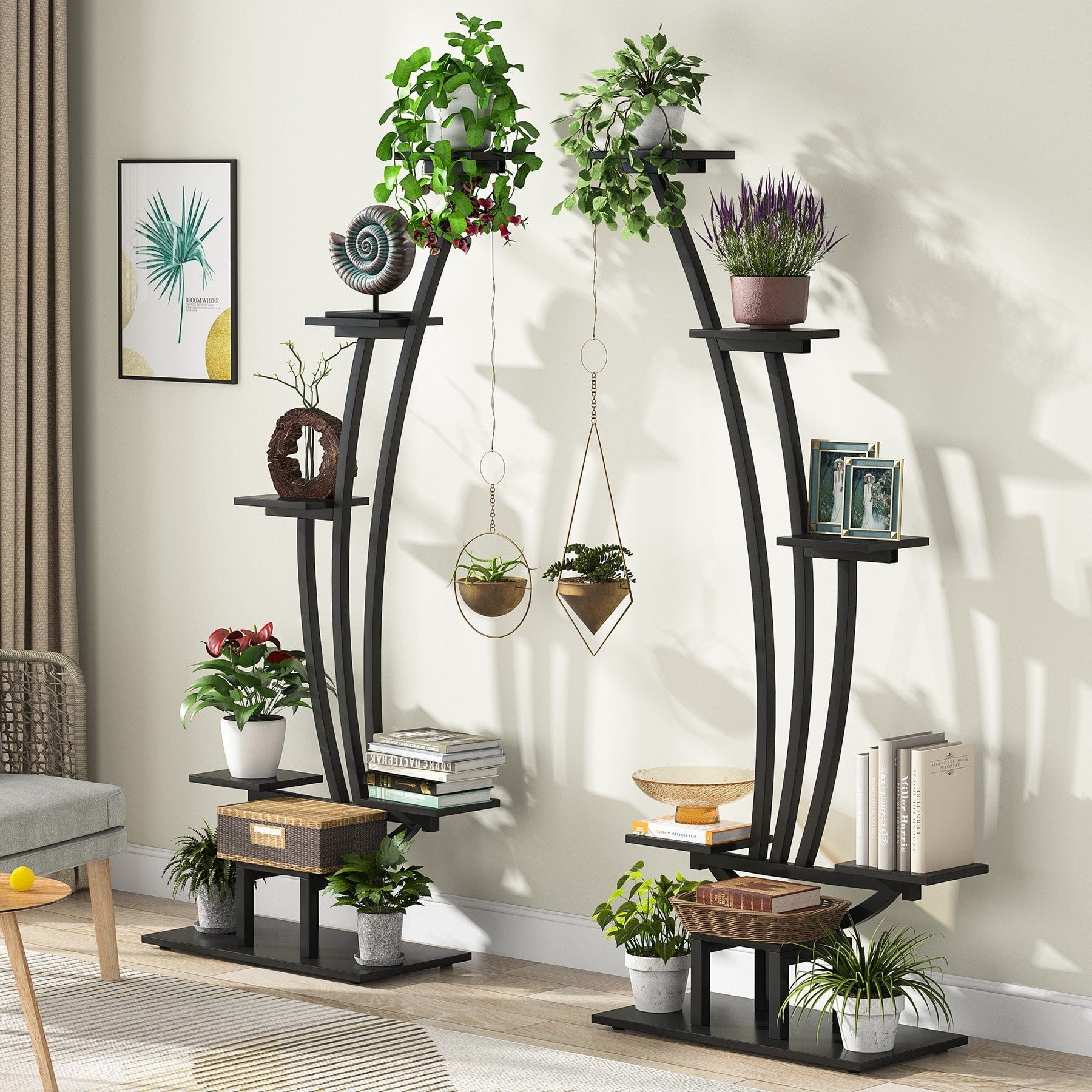 Indoor Plant Stand, 6-Tier Flower Rack for Home Garden- Set of 2