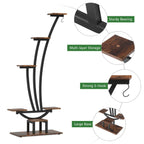 Indoor Plant Stand, 6-Tier Flower Rack for Home Garden- Set of 2