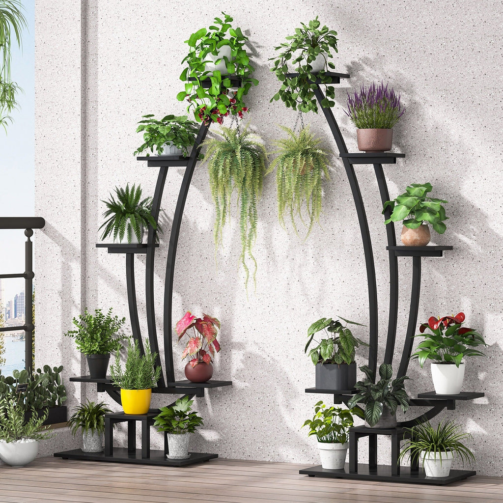 Indoor Plant Stand, 6-Tier Flower Rack for Home Garden- Set of 2