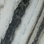 Baretton Accent Table - Black/White/Taupe