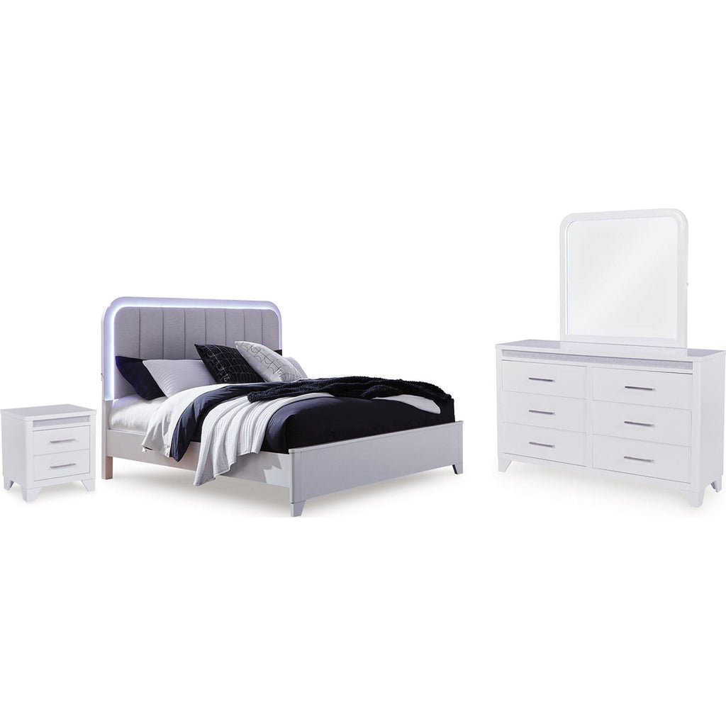 Jarlee Queen Panel Bed - White
