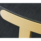 Shylore 3 Pack Tables - Black/Brass Finish