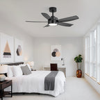 Breezary 65/52/42 5-Blade LED Ceiling Fan with Light Kit and Remote