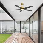 Breezary 65/52/42 5-Blade LED Ceiling Fan with Light Kit and Remote