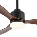 52 Inch LED Ceiling Fan with Lights Remote(3-Blade)