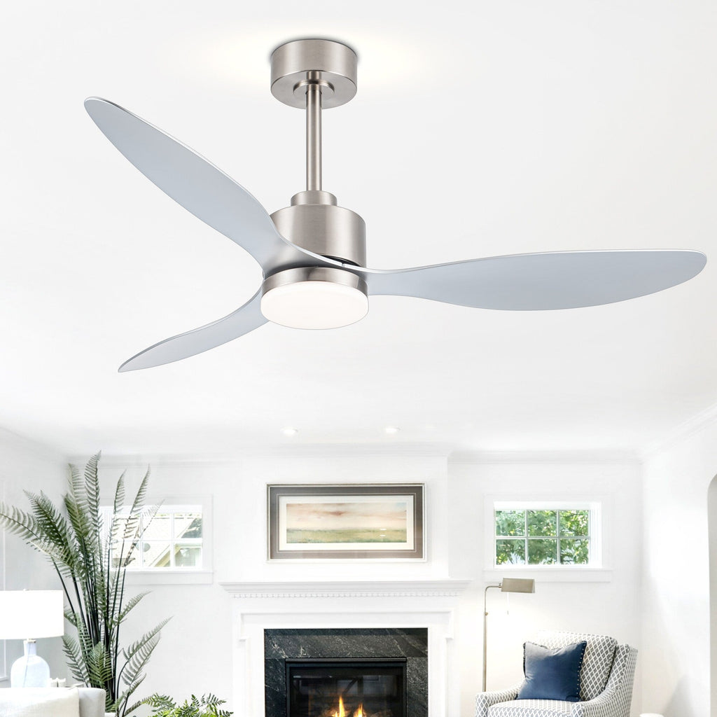 52 Inch LED Ceiling Fan with Lights Remote(3-Blade)