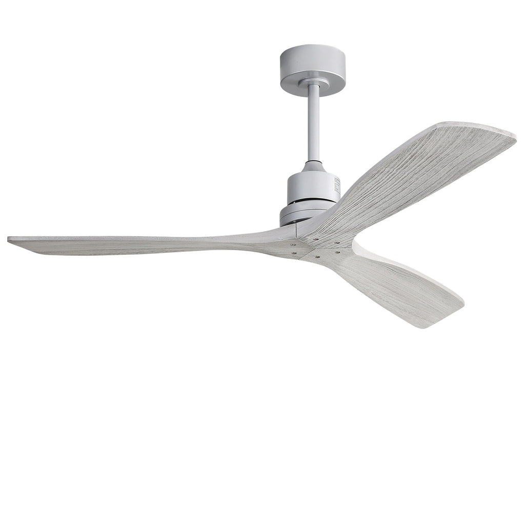Sofucor 52 Indoor Wood Ceiling Fan Light with Remote, Integrated Light Optional