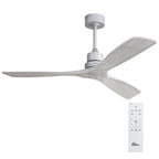 52 inch Modern Solid Wood / ABS Ceiling Fan With Remote Control(No Light),6 WInd Speed,Reversible Airflow