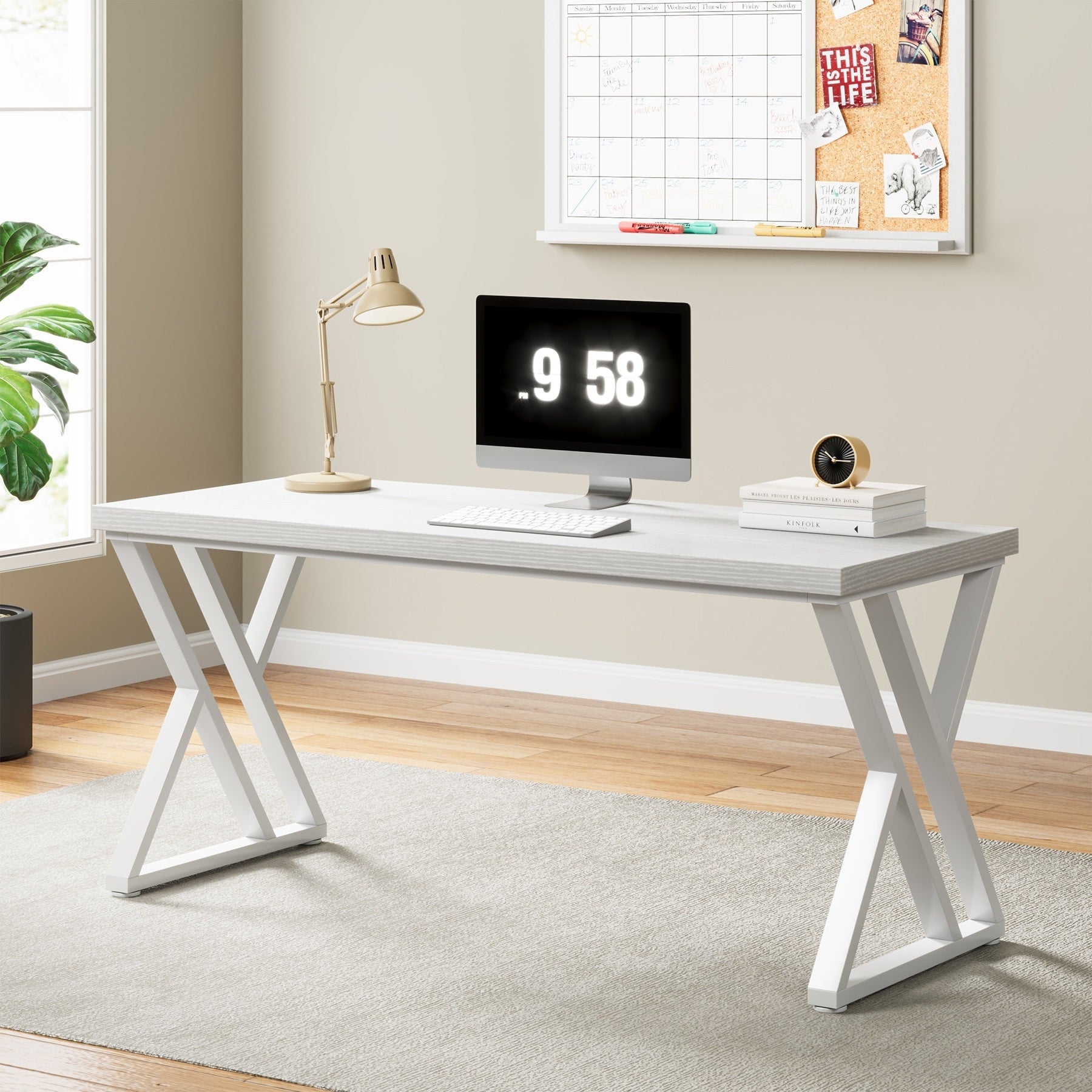 55 Heavy Duty Computer Desk, Office Desk