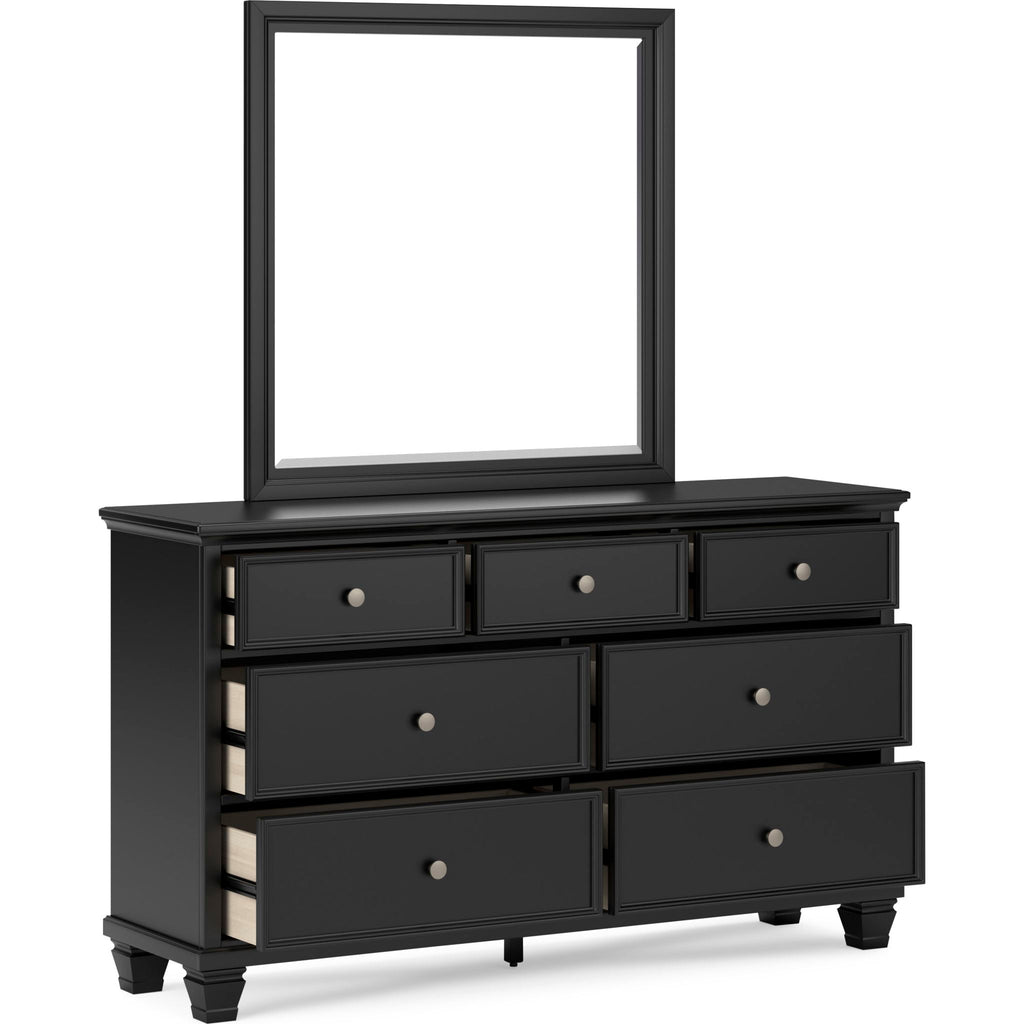 Lanolee 6 Piece Panel Bedroom - Black