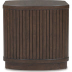 Korestone End Table - Dark Brown