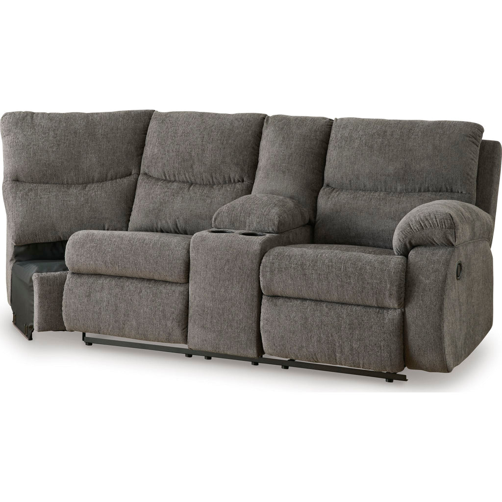 Museum 2 Piece Reclining Sectional with Console
