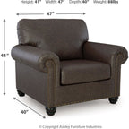 Roxmere Chair - Umber