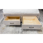 Ellesmere Full Storage Bed - Champagne/White