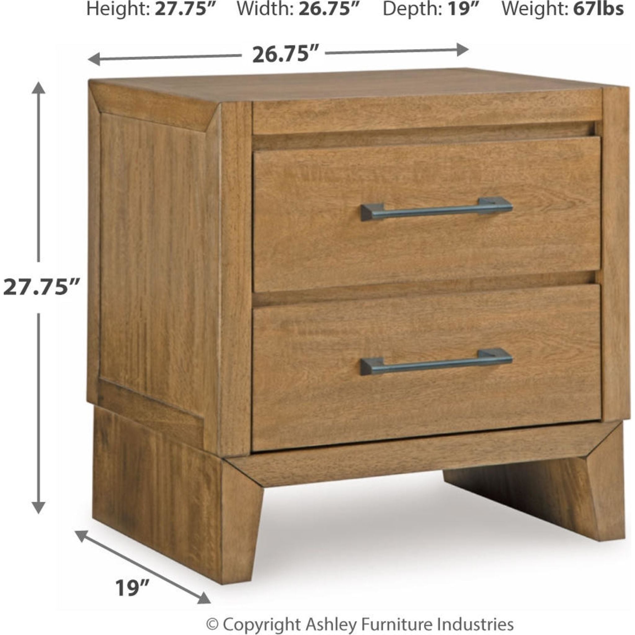 Sherbana Nightstand - Light Brown