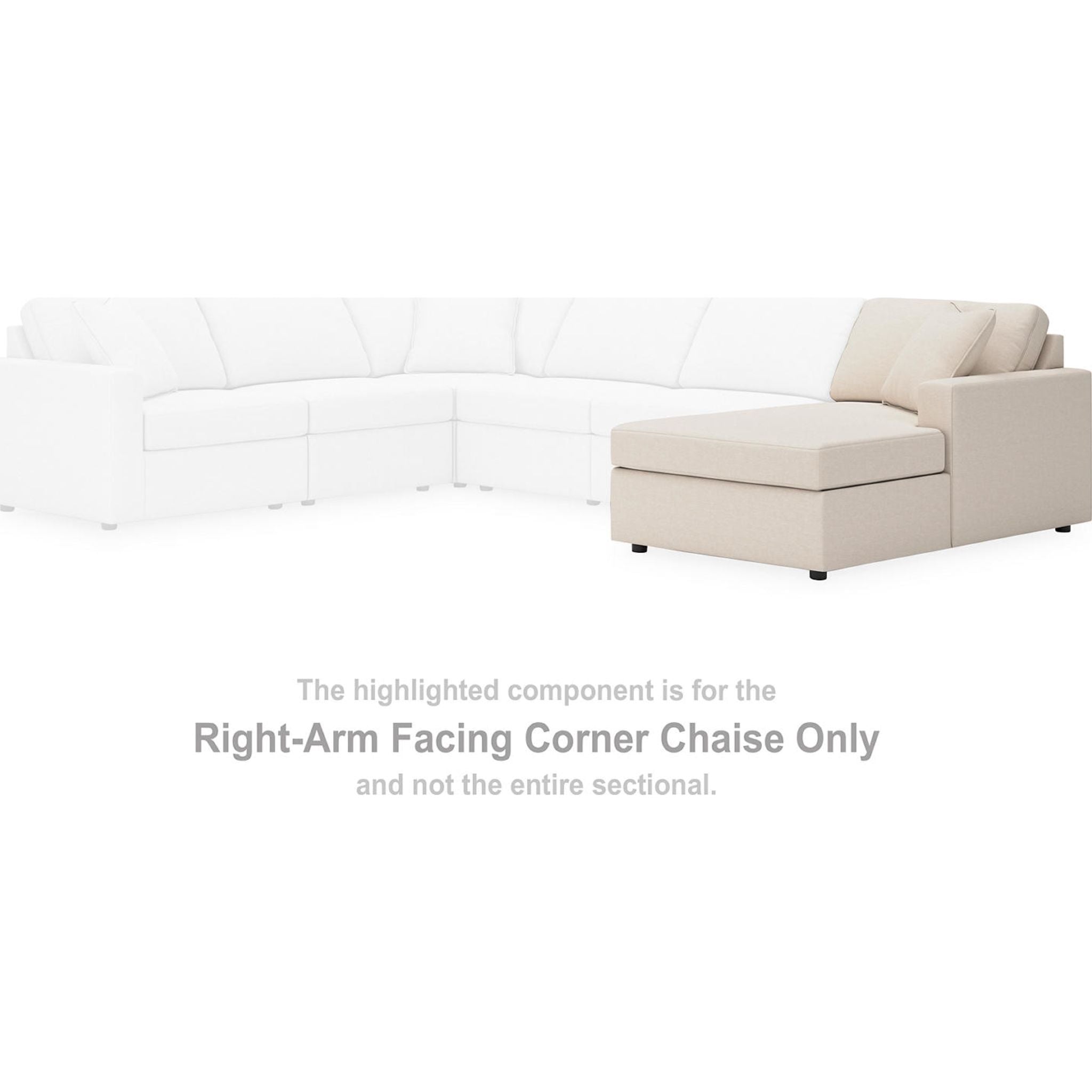 Modmax 5 Piece Modular Sectional Double Chaise with Audio Consoles