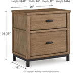 Tomtyn Nightstand - Light Brown