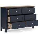 Landocken Dresser - Blue/Brown