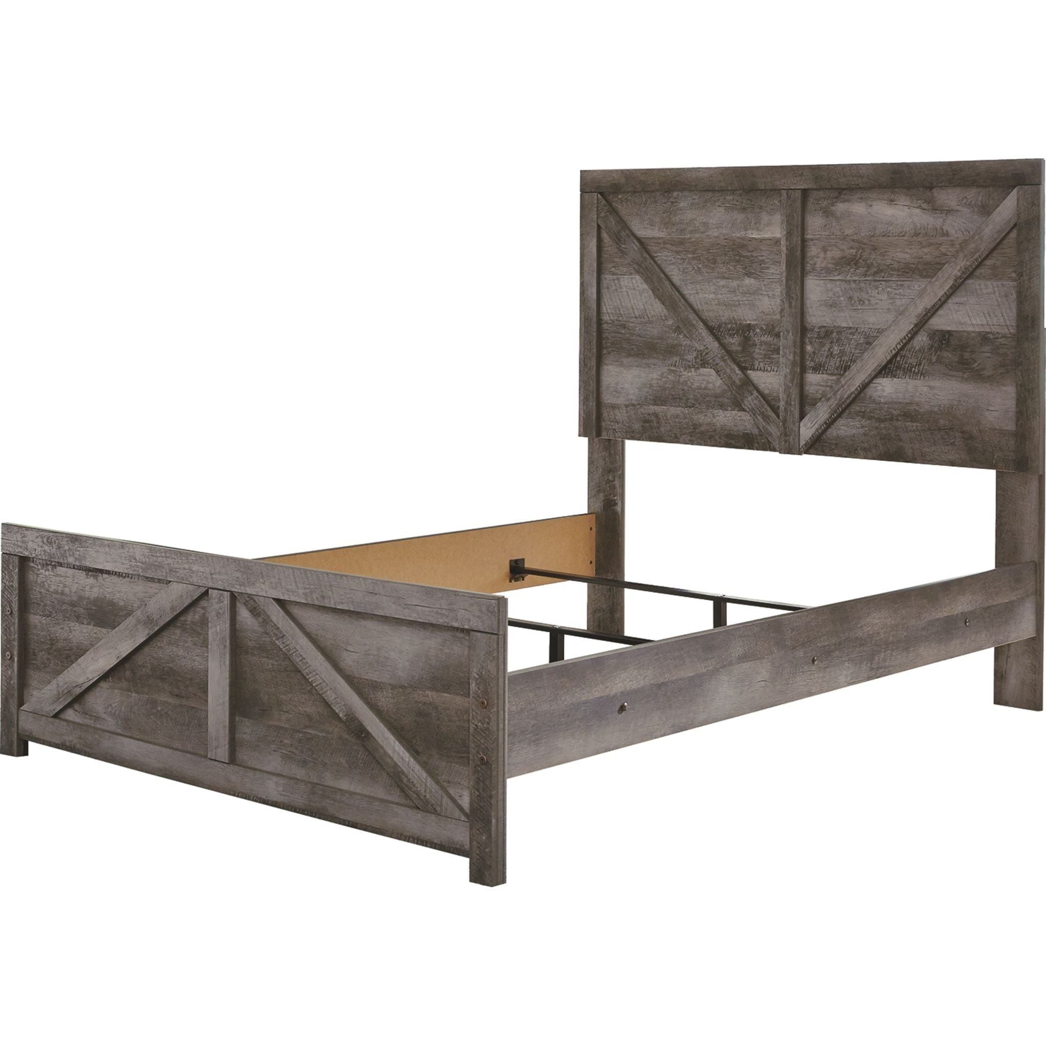Wynnlow Crossbuck Panel Bed - Gray