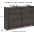 Fraluna Dresser - Charcoal